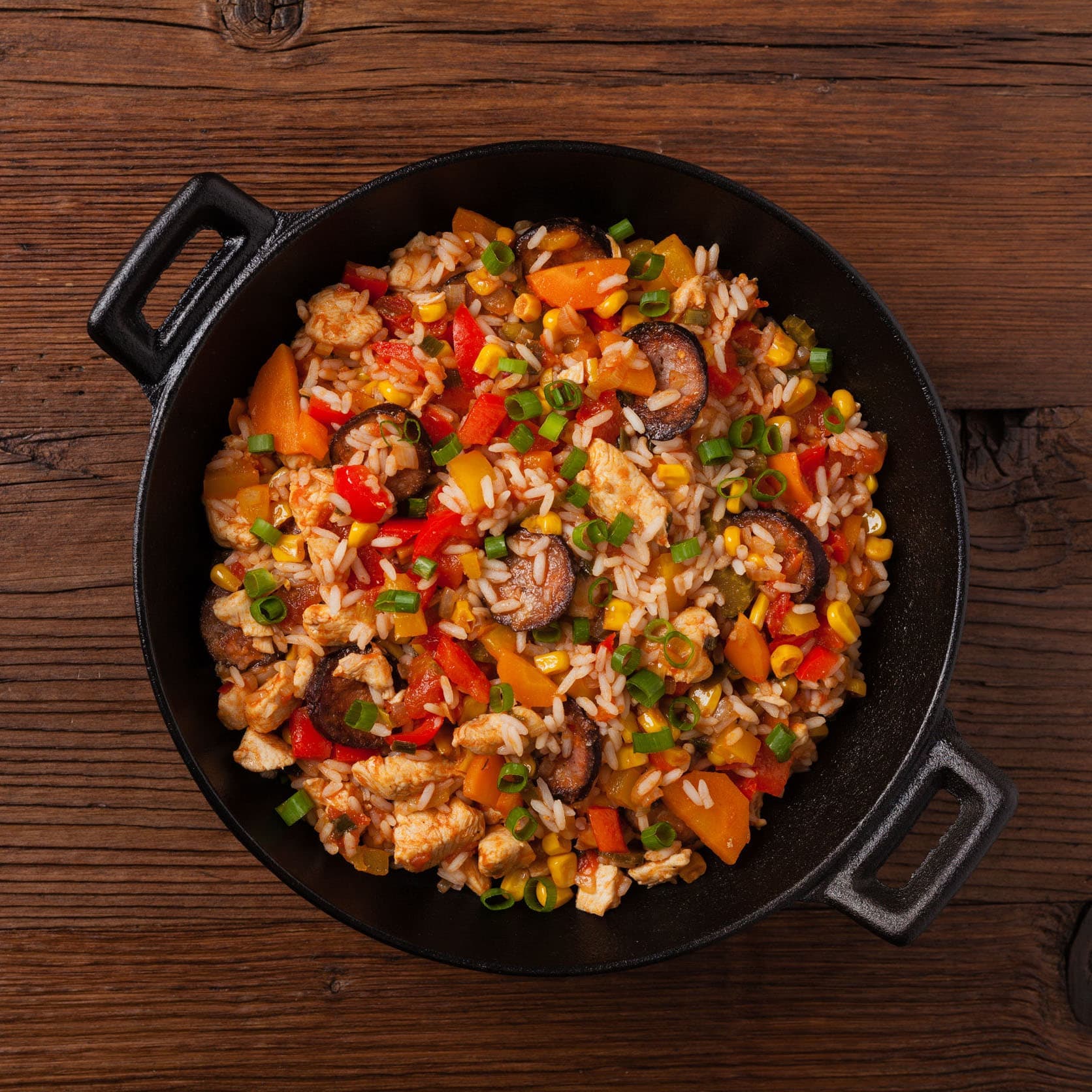 Chicken & Chicken Sausage Jambalaya