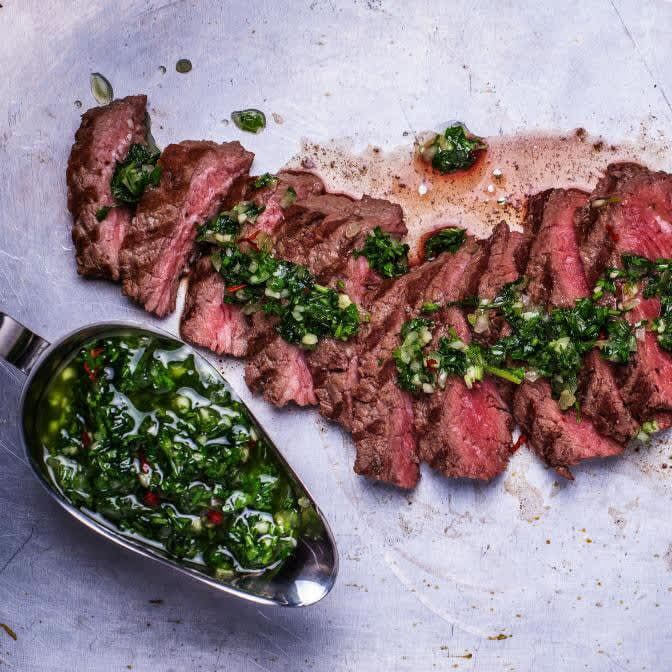 Grilled Steak with Chimichurri