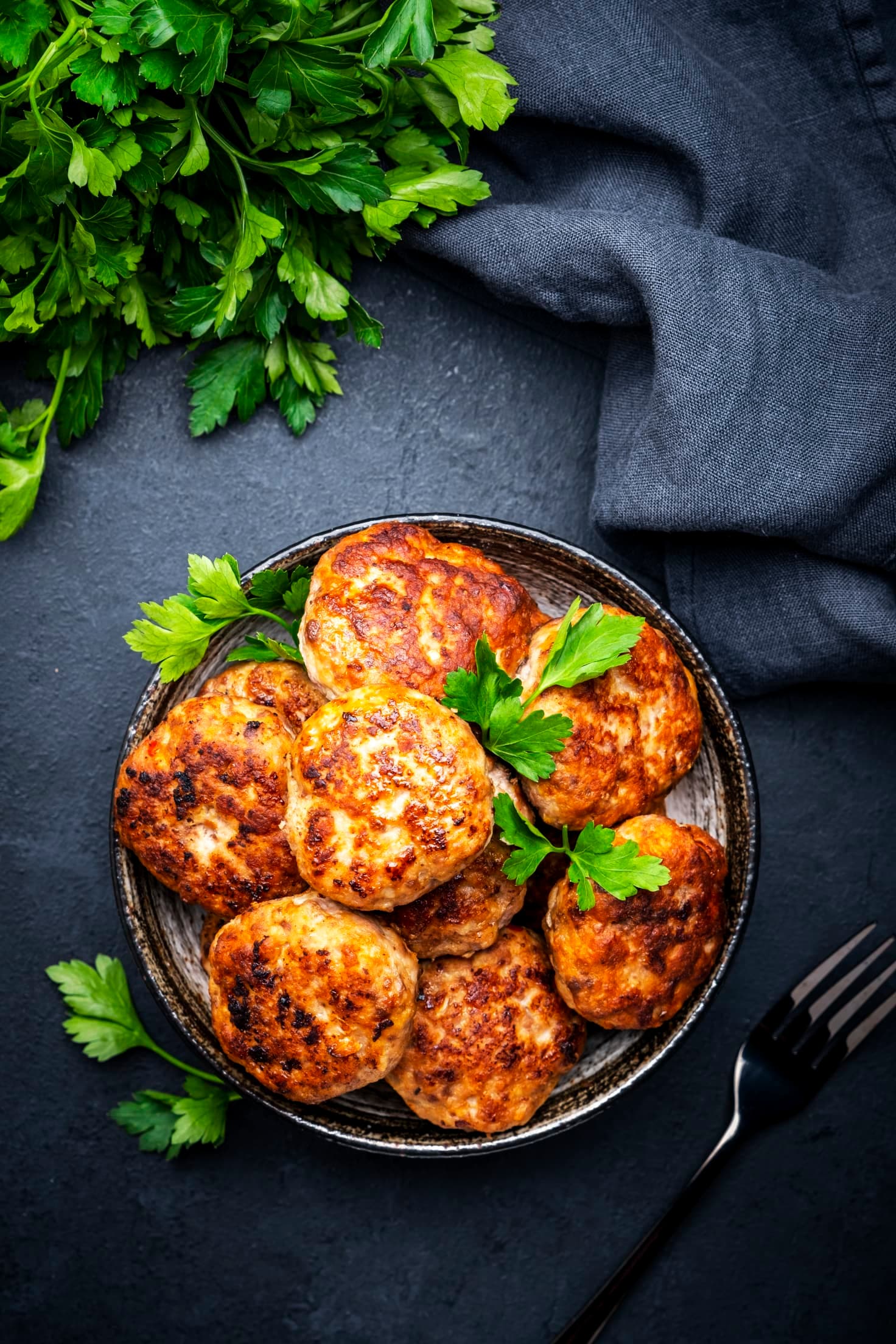 Savory Herb Salmon Cakes & Zesty Slaw
